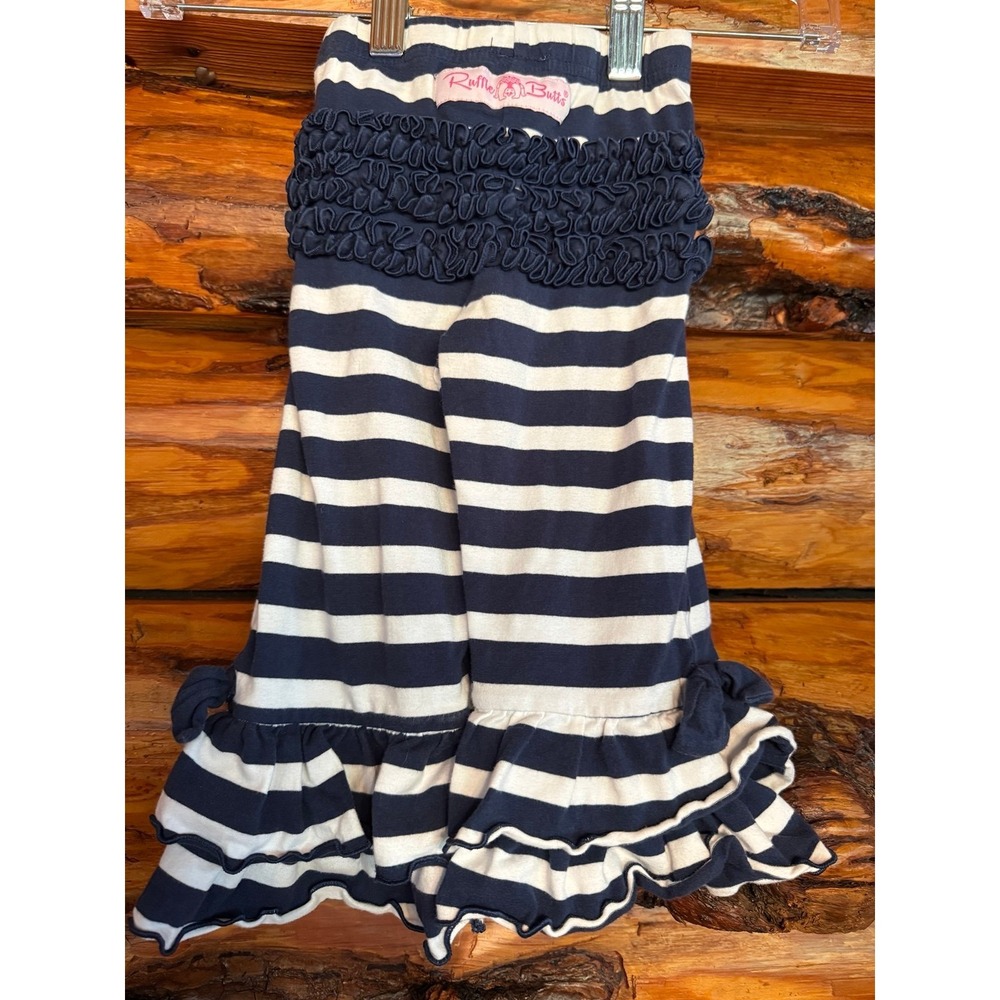 Ruffle Butts Navy and White Pants Size 2T‎